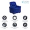 Flash Furniture Kids Recliner, 21-1/2" to 36-1/2" x 27", Upholstery Color: Blue, Weight Capacity: 90 lb. DG-ULT-KID-BLUE-GG - alternate 8